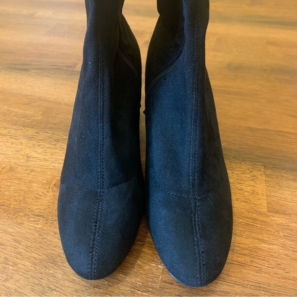 Zara basic NWT over the knee boots. Black euro 35 USA 4.5/5 women’s gold trim - Picture 11 of 15